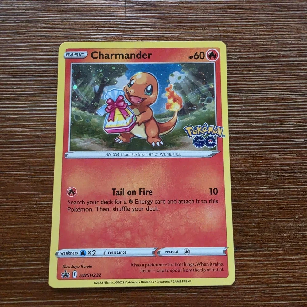 Charmander SWSH232 Pokémon GO Ultra Holo Rare Black Star Promo Pokemon Card